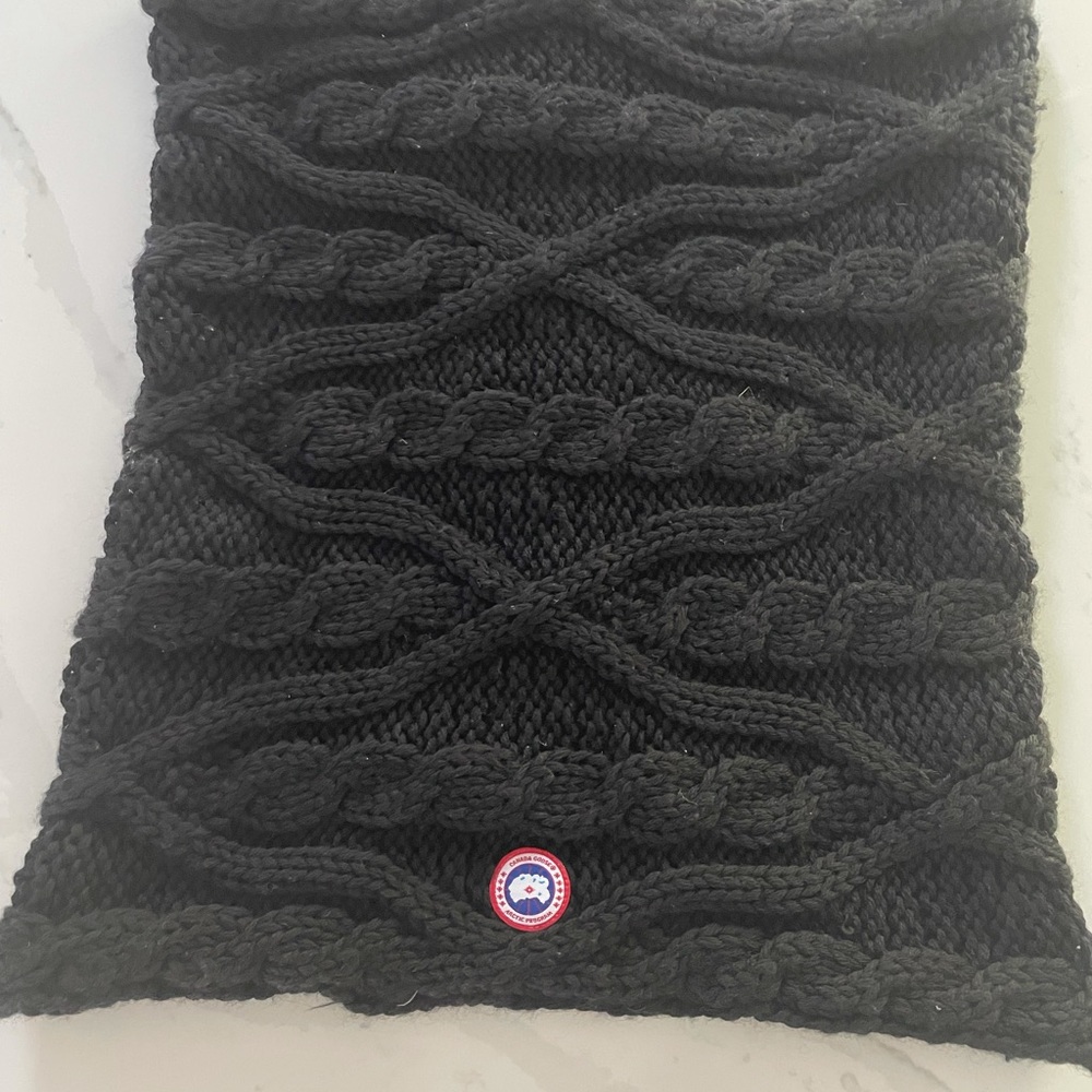 Canada Goose black infinity scarf